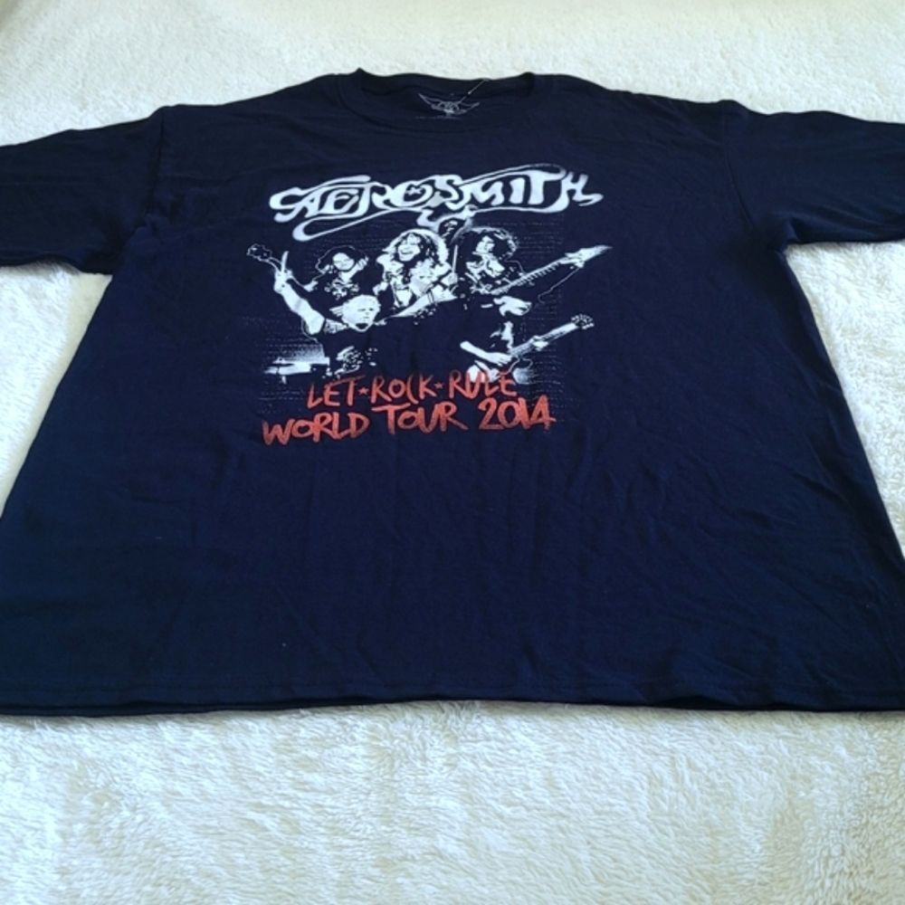 Aerosmith🎶 "Let Rock🎸 Rule World🌎 Tour 2014" Graphic Tee👕 - Picture 8 of 10